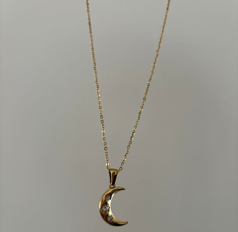 Moonlight Necklace-18k