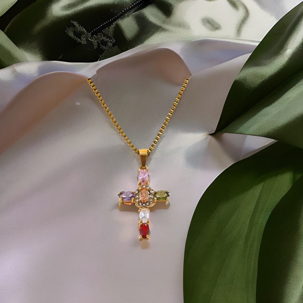 Radiant Cross Necklace