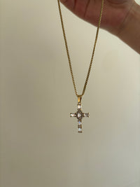 White Cross Necklace