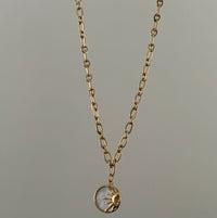 Vintage Sun and Moon Necklace