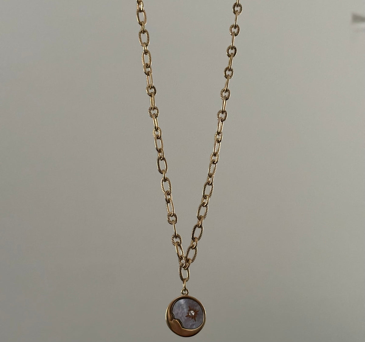 Vintage Sun and Moon Necklace