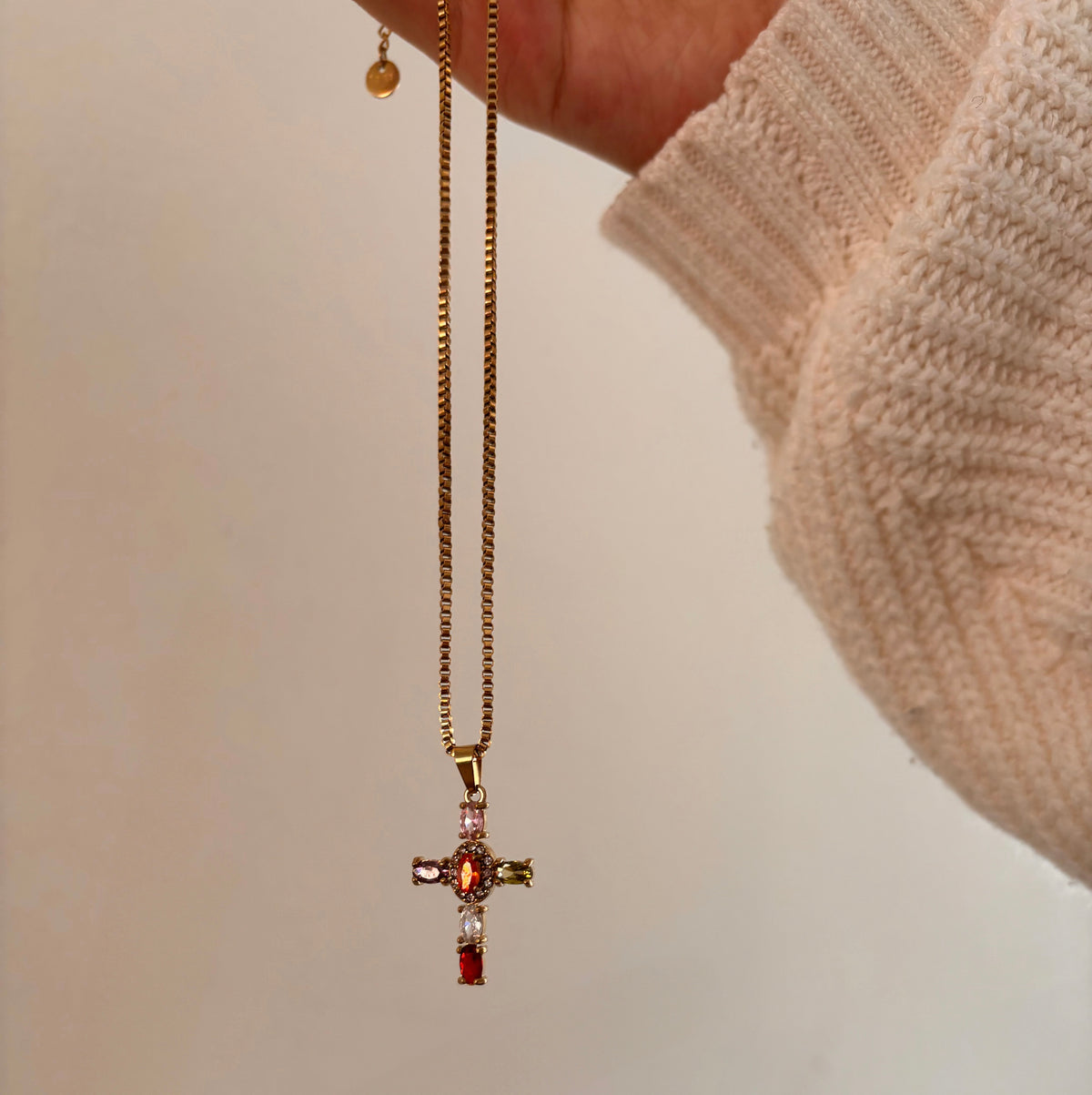 Radiant Cross Necklace