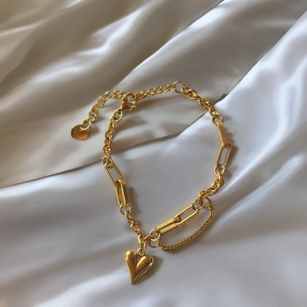 Infinite Heart Bracelet-18k