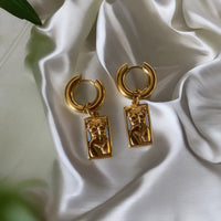 Body Square Dangle Earrings