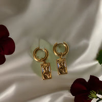 Body Square Dangle Earrings